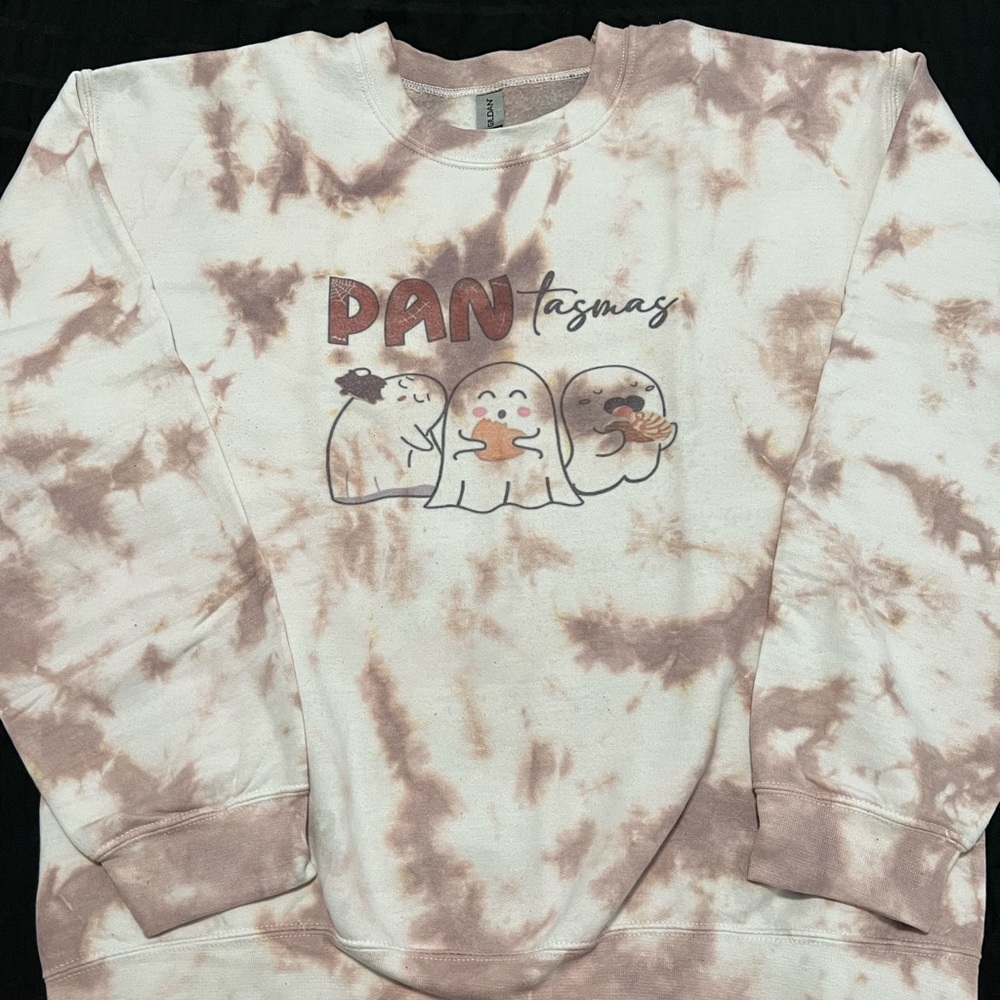 Gildan Heavy Blend Tan Tie-Dye Sweatshirt